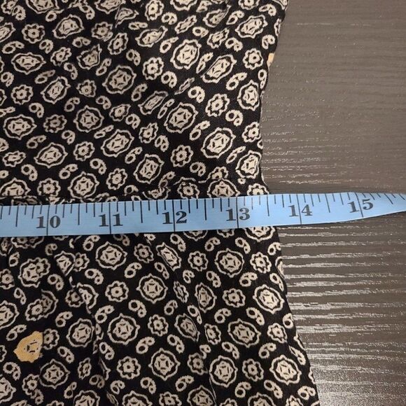 Roxy Black & White Patterned Hi-Low Midi Dress - XS - Picture 7 of 8